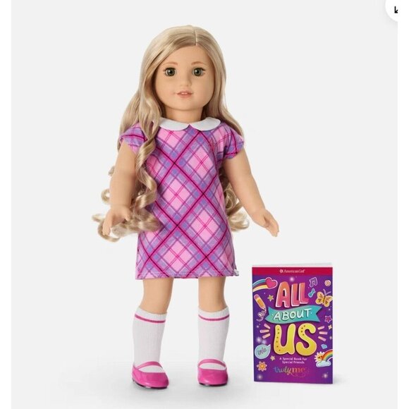 American Girl Other - NIB American Girl Truly Me 18" Doll #125 Hazel Eyes Curly Blonde Hair HWY74 NRFB